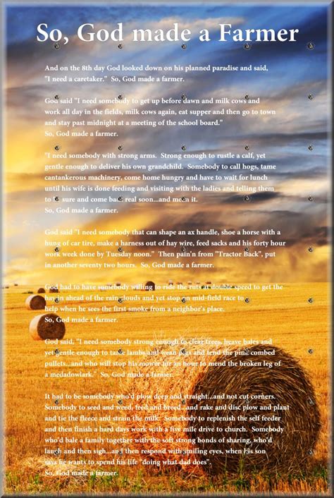poems for farmers funeral